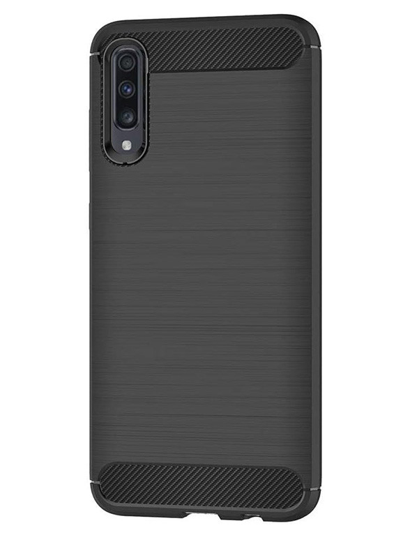 Coque Carbone pour Samsung Galaxy A70 - Noir