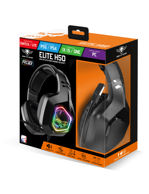Casque gamer Spirit Of Gamer - ELITE-H50 Dark édition