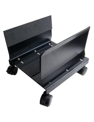 Support d'unité centrale à roulettes noir Longmax