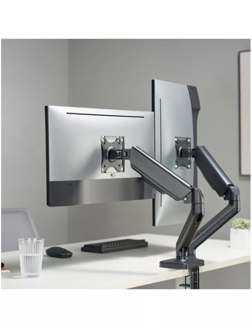 Pack 2 écrans DELL P2717H + 1 support double écran Advance MecaMounts