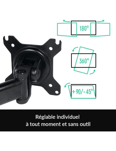 Support double-écran à fixer - ARCTIC Z2 Basic