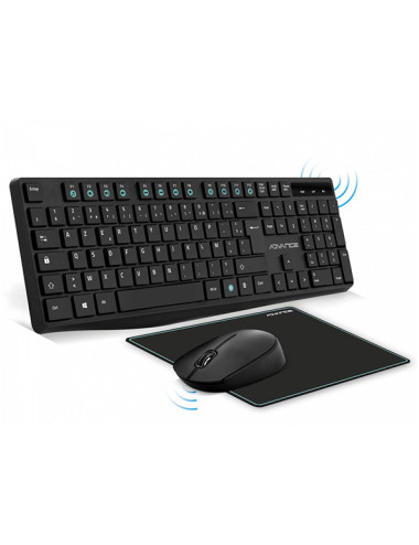 Pack Clavier souris sans fil + Tapis - Elite Combo Advance