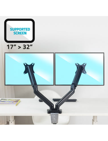 Support double-écran à fixer Advance Ergomounts Series