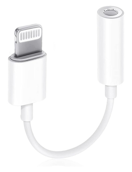 Adaptateur Lightning vers mini-jack 3,5 mm - Compatible APPLE